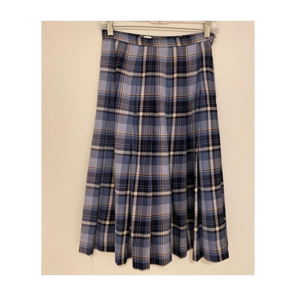 Vintage Pendleton Pleated plaid skirt